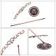 Set di espositori per orecchini con placcatura in ferro pieno fingerinspire EDIS-FG0001-29-4