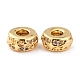 Brass Micro Pave Clear Cubic Zirconia Beads ZIRC-P091-02B-G-RS-1