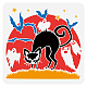 Fingerinspire halloween gatto stencil 11.8x11.8 pollice gatto nero stencil modello gatto di plastica pipistrello fantasma stelle modelli stencil riutilizzabile disegno pittura stencil per fai da te pittura artigianato decorazioni natalizie DIY-WH0391-0440-1