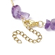 Bracelet à maillons perlés avec pierres précieuses naturelles et synthétiques mélangées BJEW-JB09972-5