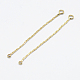 Brass Chain Links connectors KK-F727-64G-NF-1