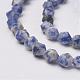 Brins de perles de jaspe de tache bleue naturelle G-P214-21-6mm-1