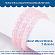 Olycraft circa 90 pz 6mm perle di quarzo rosa naturale fili di perline di cristallo rosa naturale perline rotonde sciolte della pietra preziosa perline di pietra energetica per il braccialetto collana creazione di gioielli G-OC0003-58-4