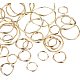 PandaHall 32pcs 4 Sizes Twist Linking Ring Alloy Metal Circles Charms Links Jewelry Connectors for Earring Necklaces Bracelets Jewelry Making (0.5” PALLOY-PH0005-83-5