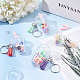 SUNNYCLUE 118Pcs Mini Cup Keychain making Kit Including Faux Suede Tassel Charms Milk Tea Cup Pendants Round Beads keyrings & Jump Rings Jewellery findings for DIY Keychain Decor Making Crafting DIY-SC0017-44-4