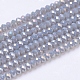 Faceted Electroplate Glass Rondelle Bead Strands X-EGLA-R048-3mm-66-2
