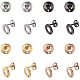 PandaHall Elite about 20 Pairs 4 Colors Stud Earring Findings STAS-PH0019-09-1