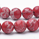 Synthetic Imperial Jasper Beads Strands G-Q462-131C-8mm-3