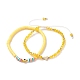 Ensemble de bracelets de perles tressées coeur BJEW-TA00056-03-1