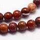 Chapelets de perles en jaspe arc-en-ciel rouge G-N0193-01-3mm-3