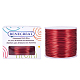 BENECREAT 20 Gauge 770FT Aluminum Wire Anodized Jewelry Craft Making Beading Floral Colored Aluminum Craft Wire - FireBrick AW-BC0001-0.8mm-05-2
