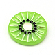 キウイフルーツ樹脂デコデンカボション  模造食品  芝生の緑  15.5x2.5mm CRES-R183-16-3