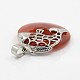 Natural Red Agate Pendants G-G596-06C-3