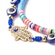 Handmade Polymer Clay Heishi Beads Stretch Bracelets Set BJEW-JB07349-04-6