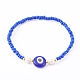 Bracelets extensibles en perles de verre BJEW-JB05969-02-2