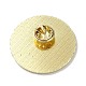 パンダと竹エナメルピン  バックパックの服のための金色の亜鉛合金の漫画のバッジ  グリーン  35x1.5mm JEWB-A016-02A-03-2