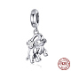 925 Thailand Sterling Silver European Dangle Charms STER-FF0010-27AS-1