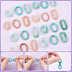 DICOSMETIC 480Pcs 6 Style Acrylic Linking Rings OACR-DC0001-02-4