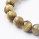 Brins de perles d'oeil de tigre d'or naturel G-C076-10mm-1AA-3