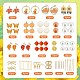 Kit per la creazione di orecchini per il giorno del ringraziamento di sunnyclue DIY-SC0021-84-2