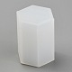 六角柱はシリコンモールドを満たしました  エポキシ充填用  ジオラマ  ドライフラワー  昆虫標本装飾工芸品  ホワイト  25x28x41.5mm DIY-J003-27C-3