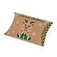 Scatole di cuscini di cartone per caramelle a tema natalizio CON-G017-02B-1