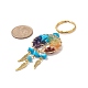 Synthetic Turquoise Keychain KEYC-JKC00435-05-2