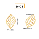 UNICRAFTALE 30pcs 24mm Golden Leaf Charms 304 Stainless Steel Pendants Leaf Pattern Charms 0.8mm Small Hole Pendants for DIY Necklaces Jewelry Making Accessory STAS-UN0007-05G-2