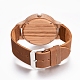 Montres-bracelets en bois de zebrano WACH-H036-21-4