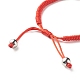 Natural Labradorite Barrel Beads Cord Bracelet for Her BJEW-JB07045-04-5