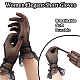 Ahadermaker 4 пара 4 стильных шелковых перчаток AJEW-GA0006-09-4