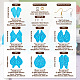 Mega pet 7pcs 7 style papillon bricolage pendentif moules en silicone DIY-MP0001-15-3