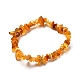 Ensemble de bracelets extensibles en perles d'ambre naturel pour parent et enfant BJEW-JB06819-3