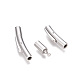 Column 304 Stainless Steel Bayonet Necklace Clasps STAS-N014-36-3