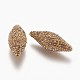 Perles en strass en pâte polymère avec pépites de pierres précieuses mélangées naturelles / synthétiques RB-P030-A-3