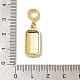 Латунные микро проложить кубического циркония подвески KK-C111-02G-01-3