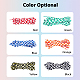 Superfindings 6 paires 6 couleurs motif tartan polyester cordon lacet FIND-FH0006-85B-3