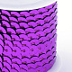 環境に優しいプラスチックスパンコールビーズ  スパンコールビーズ  装飾アクセサリー  フラットラウンド  青紫色  6mm  約5m /ロール PVC-Q092-6mm-12-3