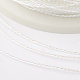 丸いメタリック糸  刺しゅう糸  3プライ  ホワイト  0.4mm  約1093.61ヤード（1000m）/ロール MCOR-G001-0.4mm-21-2