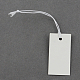 クラフト紙ペーパータグ値札タグ  製品に接続することができます。  長方形  ホワイト  33x17x0.3mm CDIS-S023-2-2