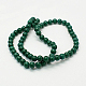 Chapelets de perles rondes en jade de Mashan naturelle G-D263-6mm-XS26-2
