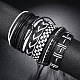 6 pulsera de cordón de cuero sintético trenzado ajustable de 6 estilos con cordón encerado para hombres BJEW-F458-06-7