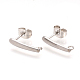 304 Stainless Steel Stud Earring Findings X-STAS-Q223-04-1