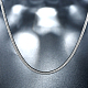 316 хирургические ожерелья из нержавеющей стали в виде змеиной цепи NJEW-BB31289-24-8