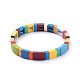 Tile Elastic Bracelets BJEW-K004-12-2