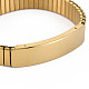Bracelet extensible à maillons rectangulaires en acier inoxydable BJEW-N017-028LG-2