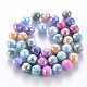 Cuisson opaque de perles de verre peintes EGLA-N006-005I-2