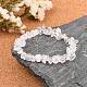 Valentines Day for Lovers Ideas Crystal Chips Stretch Bracelets X-BJEW-JB01308-07-3