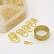 1 Box Golden Iron Open Jump Rings and 1PC Brass Rings Used to Buckling IFIN-X0028-B-2