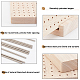 Benecreat tablero de bloqueo de madera hecho a mano DIY-WH0387-44-4